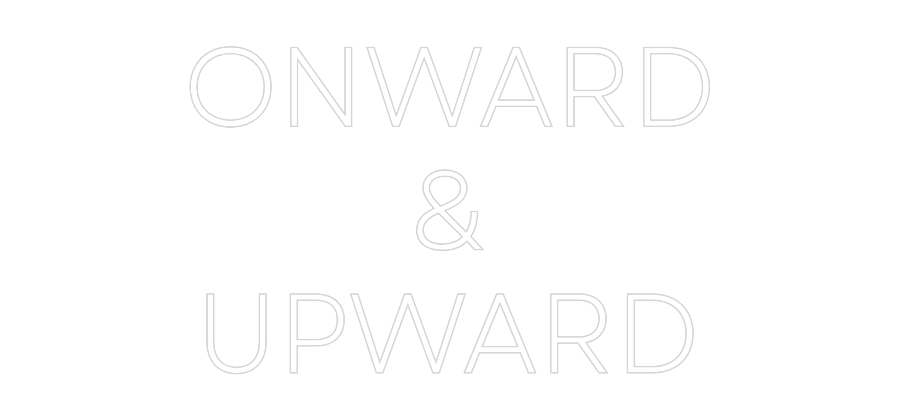 Custom Neon: ONWARD
&
UP...
