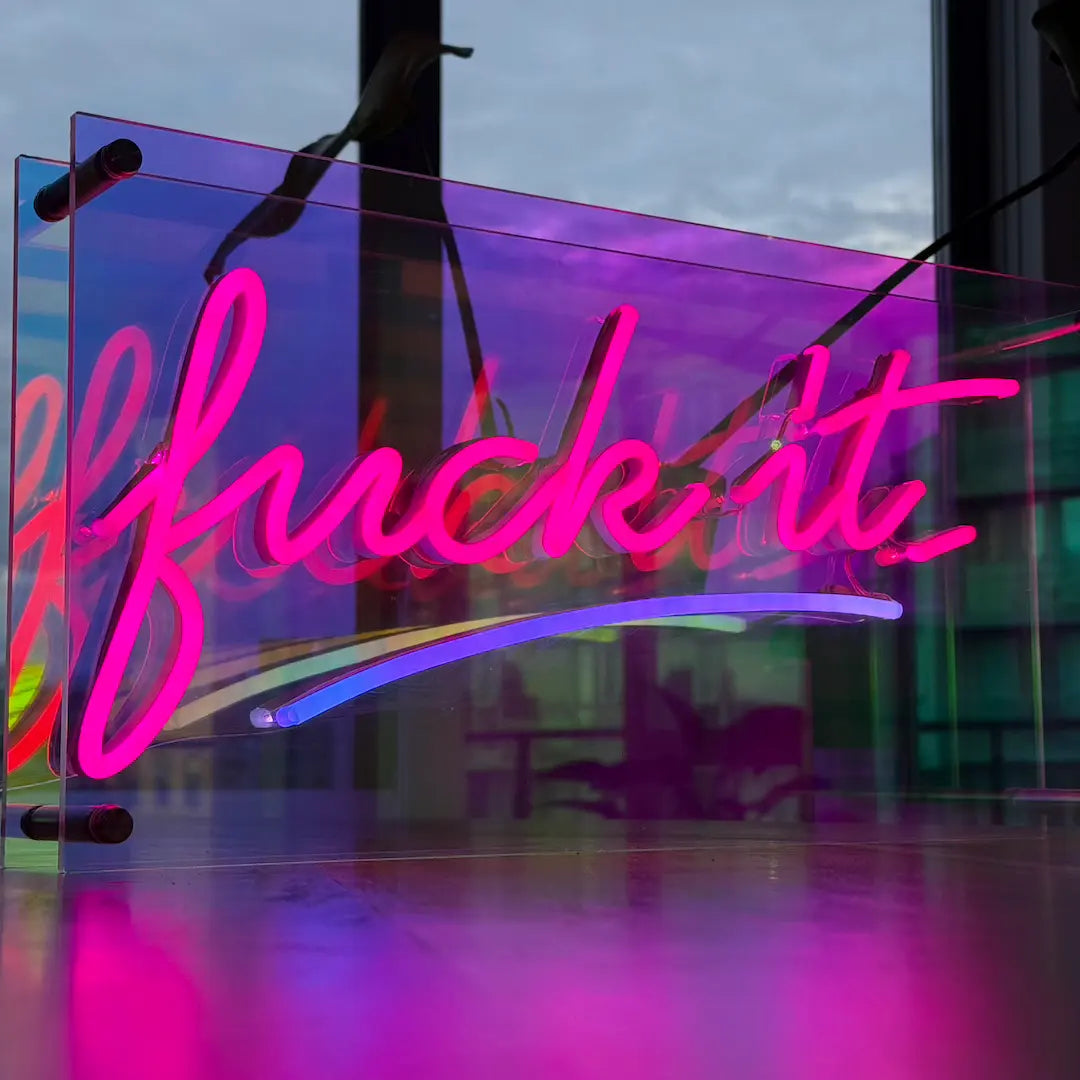 Fuck It infinity mirror LED Neon Sign