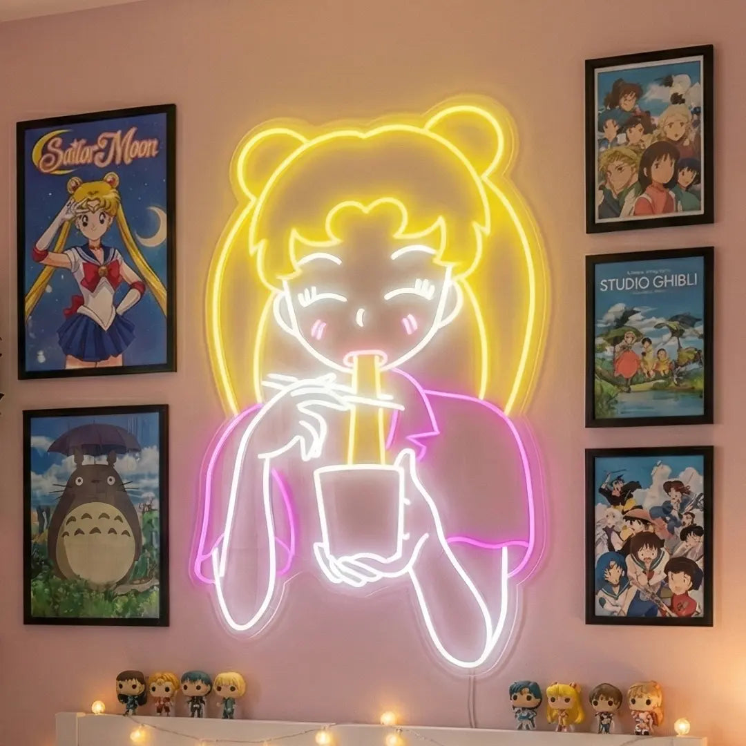 Anime Ramen Girl LED Neon Sign