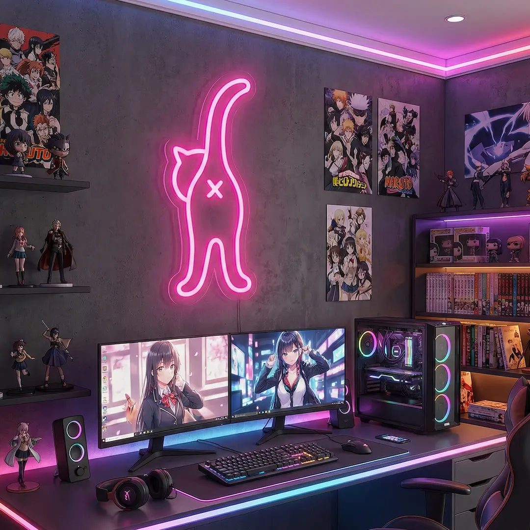 Cat Butt LED Neon Sign
