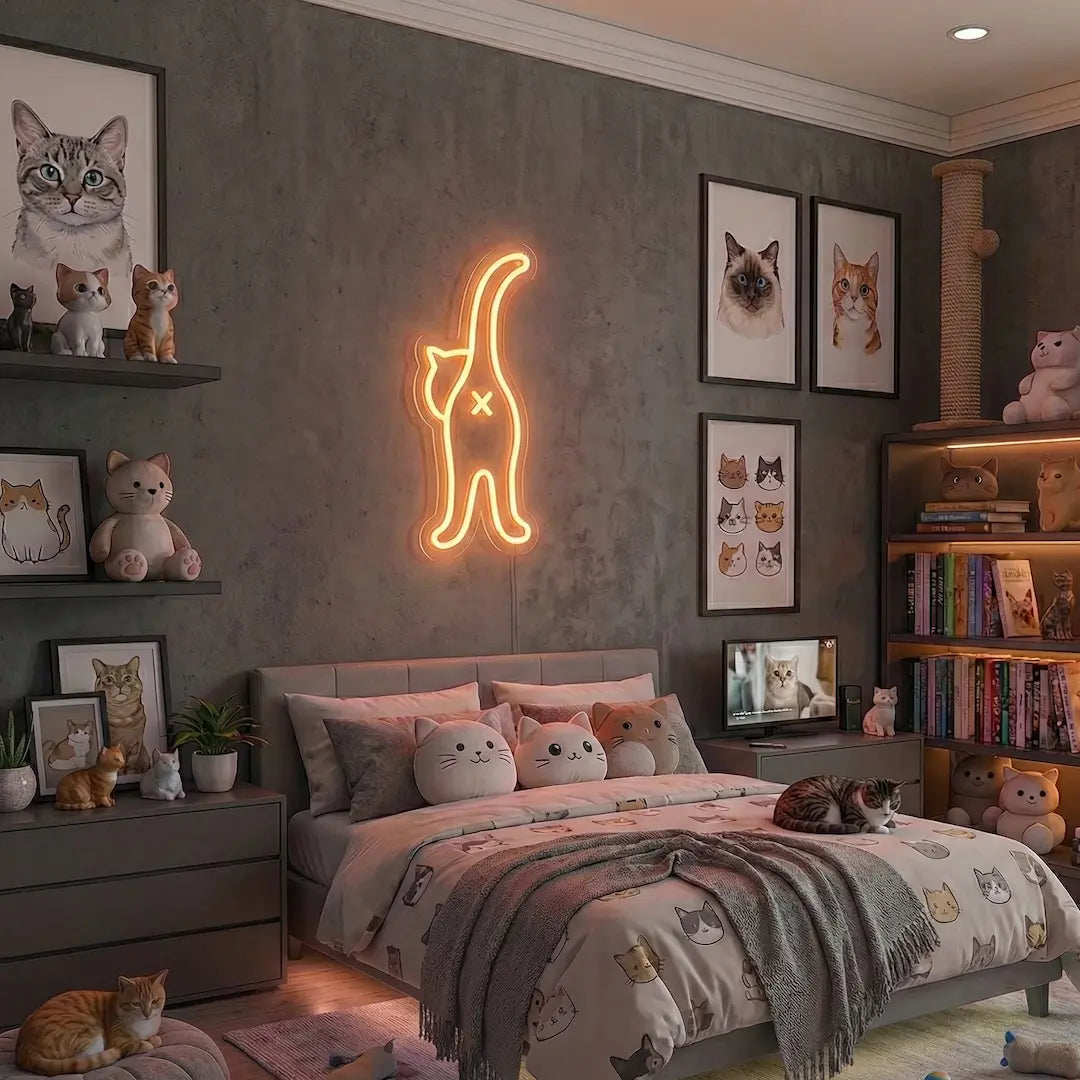 Cat Butt LED Neon Sign