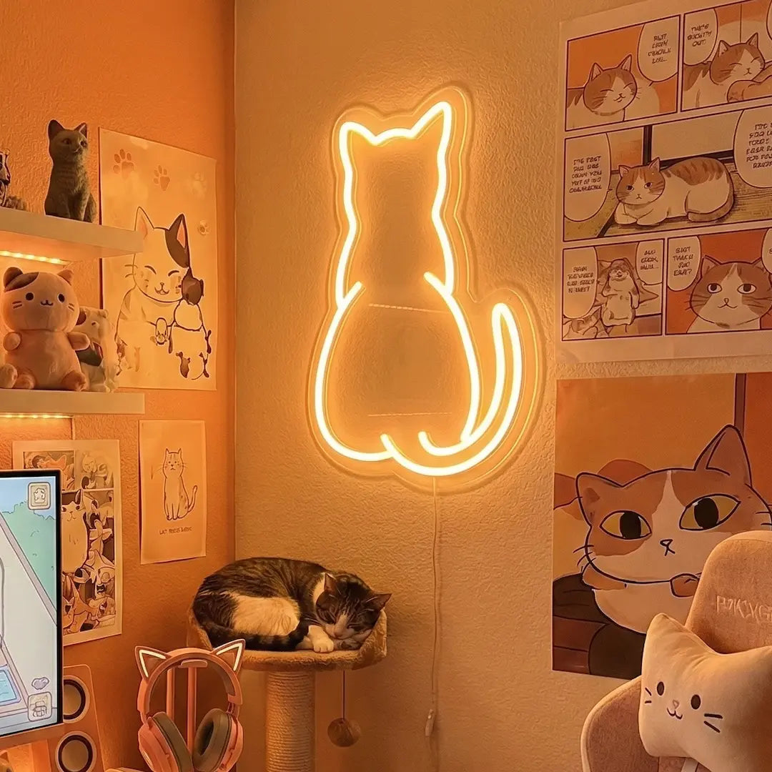 Cat LED Neon Sign