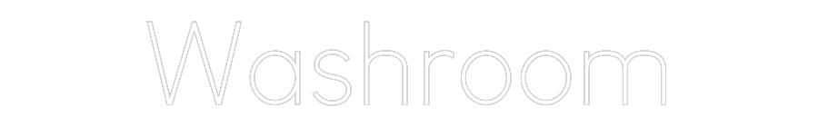 Custom Neon: Washroom