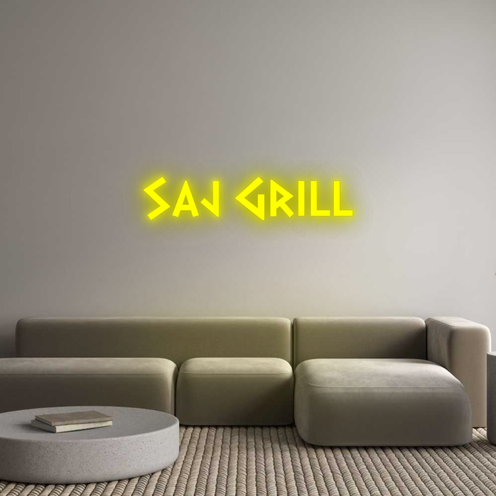 Custom Neon: Saj Grill