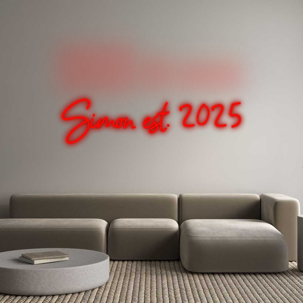 Custom Neon: Simon est. 2025
