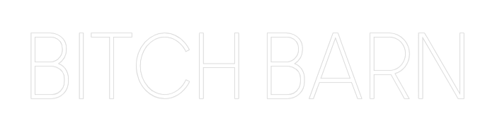 Custom Neon: BITCH BARN