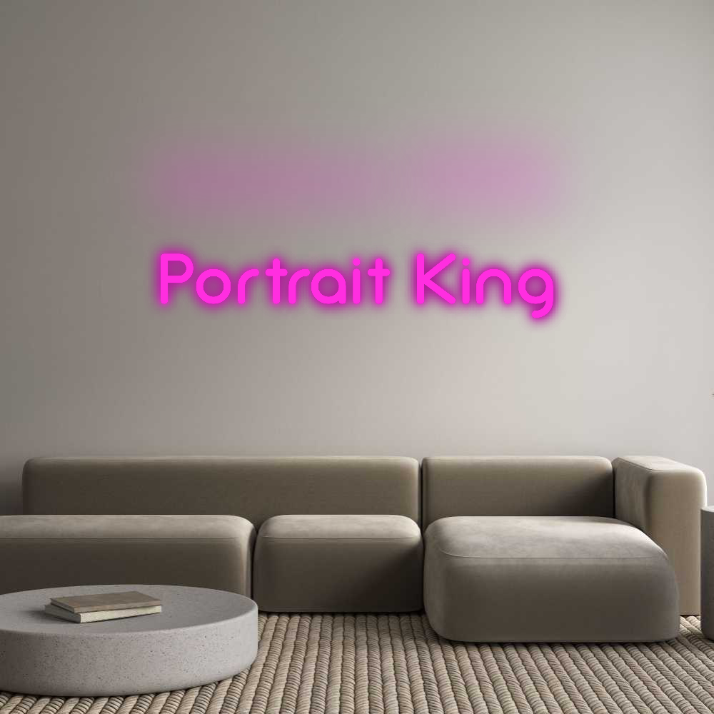 Custom Neon: Portrait King