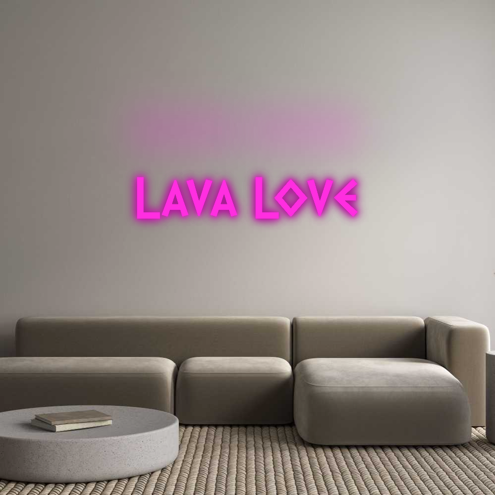 Custom Neon: Lava Love