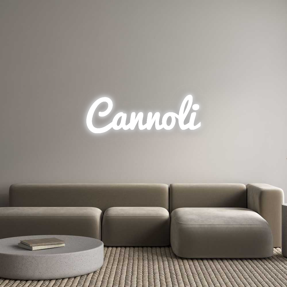 Custom Neon: Cannoli