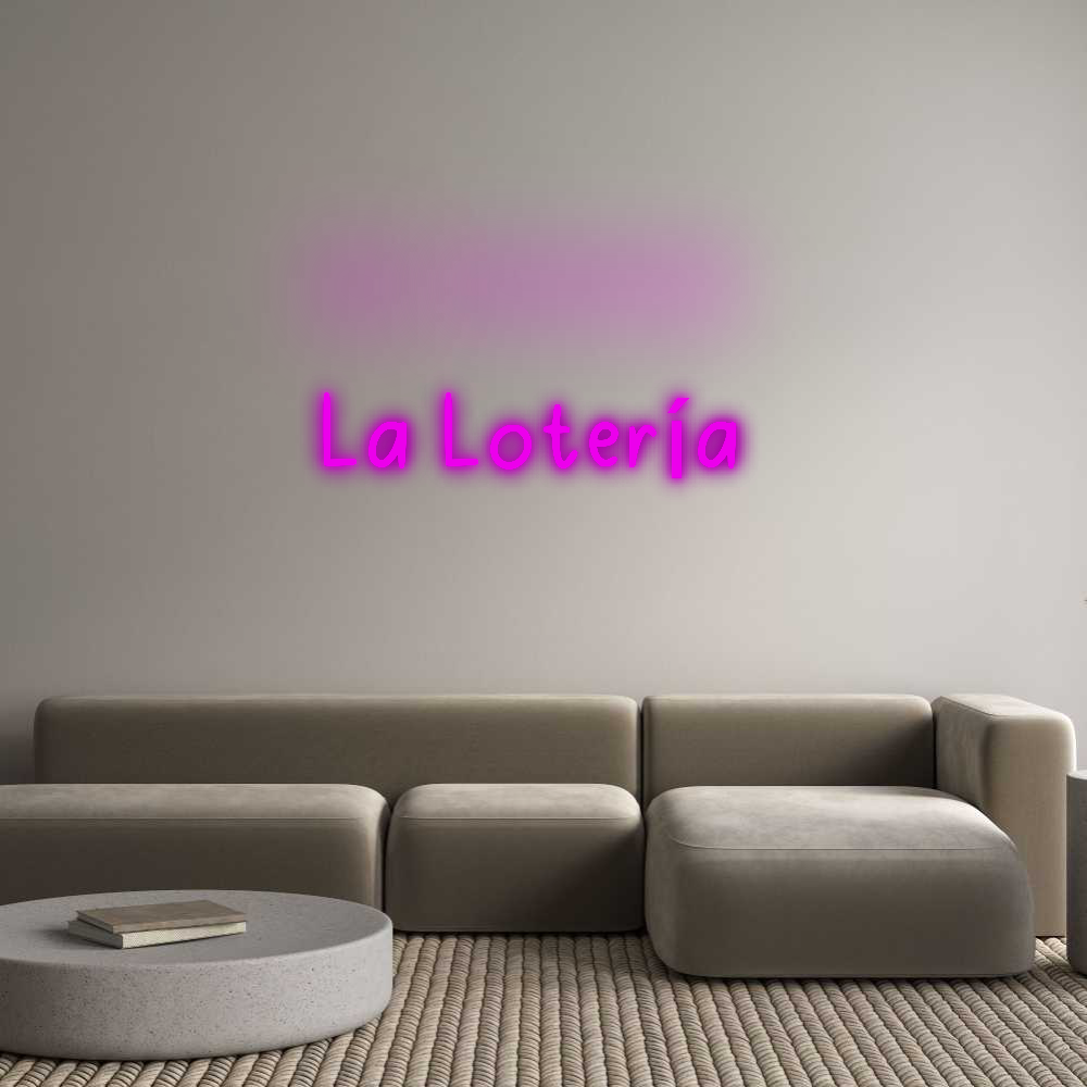Custom Neon: La Lotería