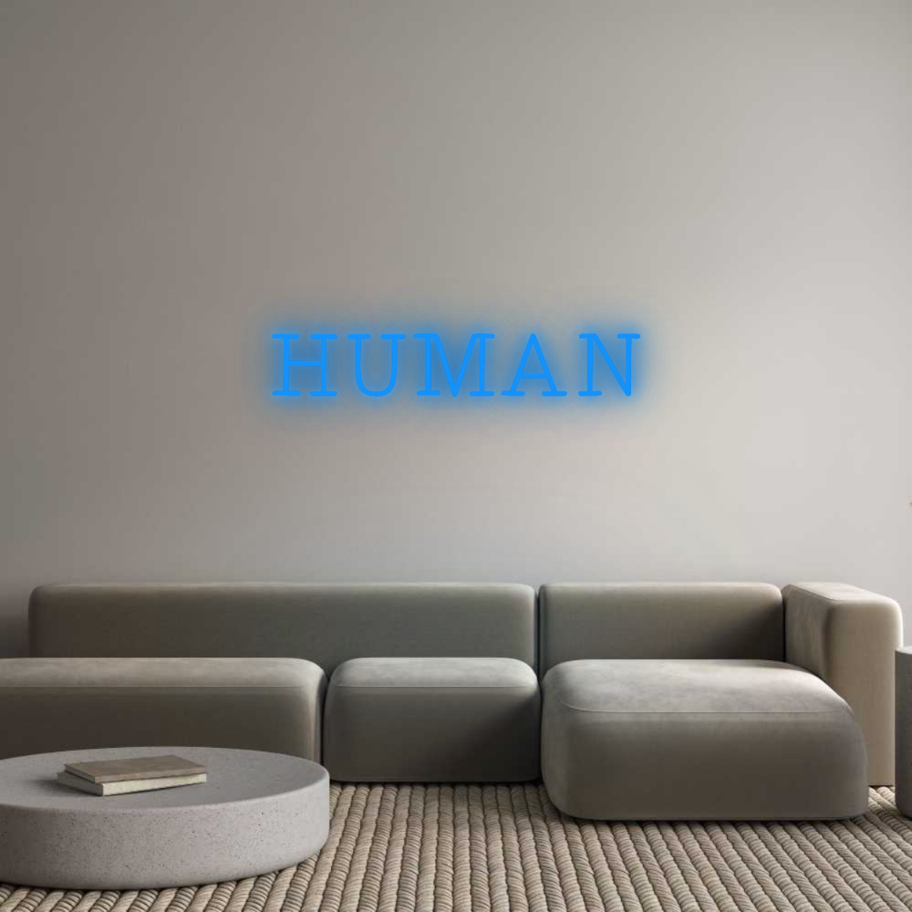 Custom Neon: HUMAN