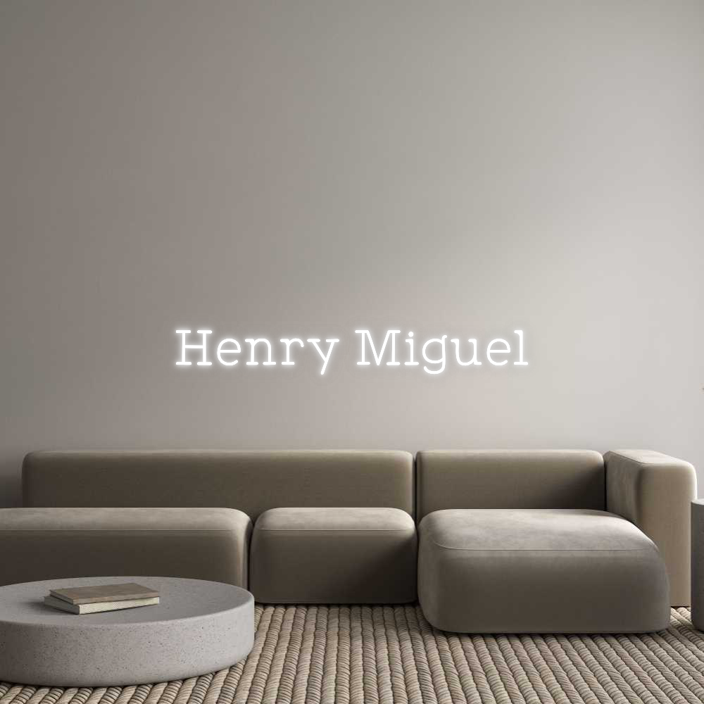 Custom Neon: Henry Miguel