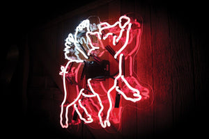 Flying Pig Neon Sign Wall Mounted