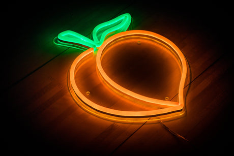 LED Neon Peach sign