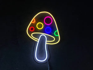 Toadstool Mushroom LED Neon Sign