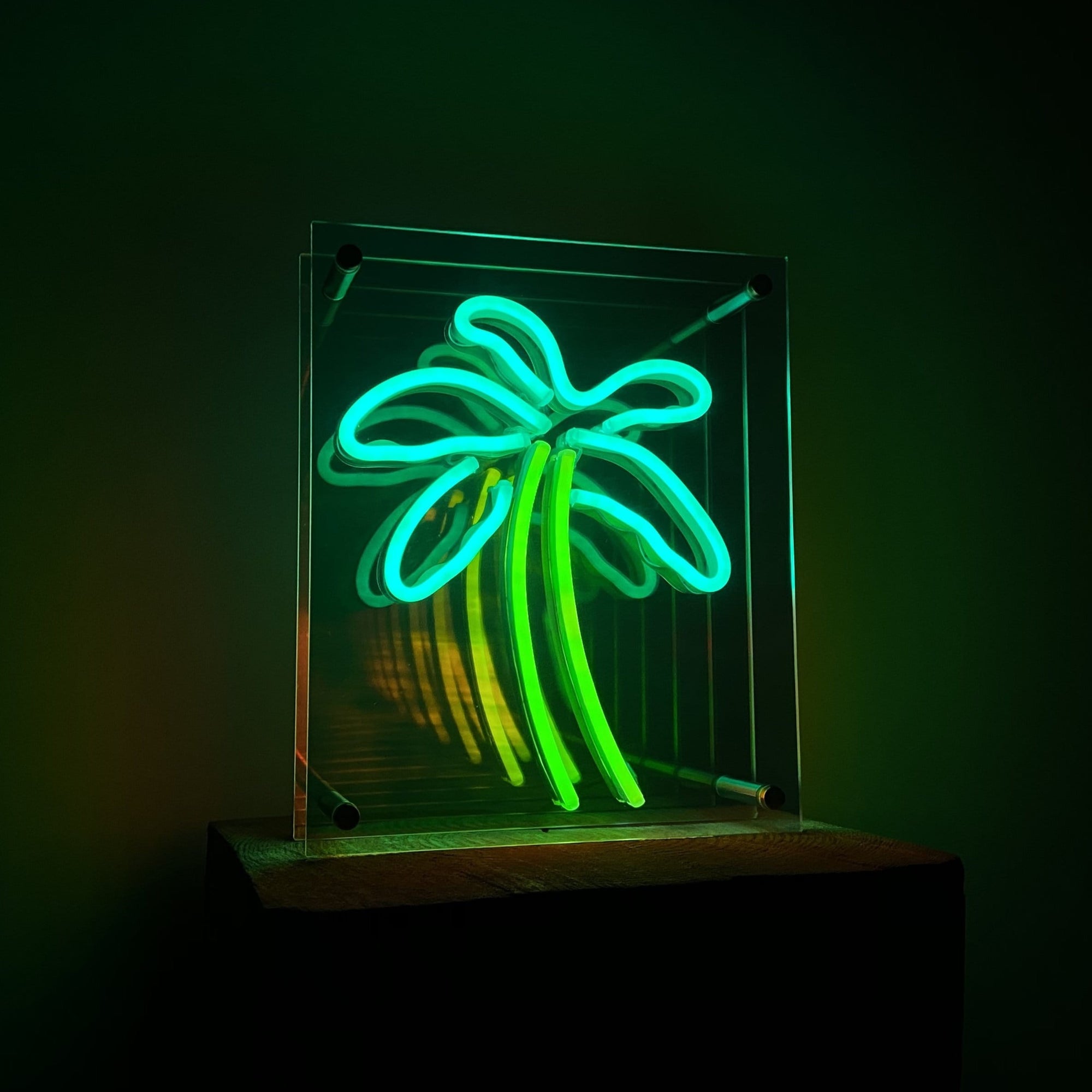 Palm Tree infinity mirror LED Neon Sign