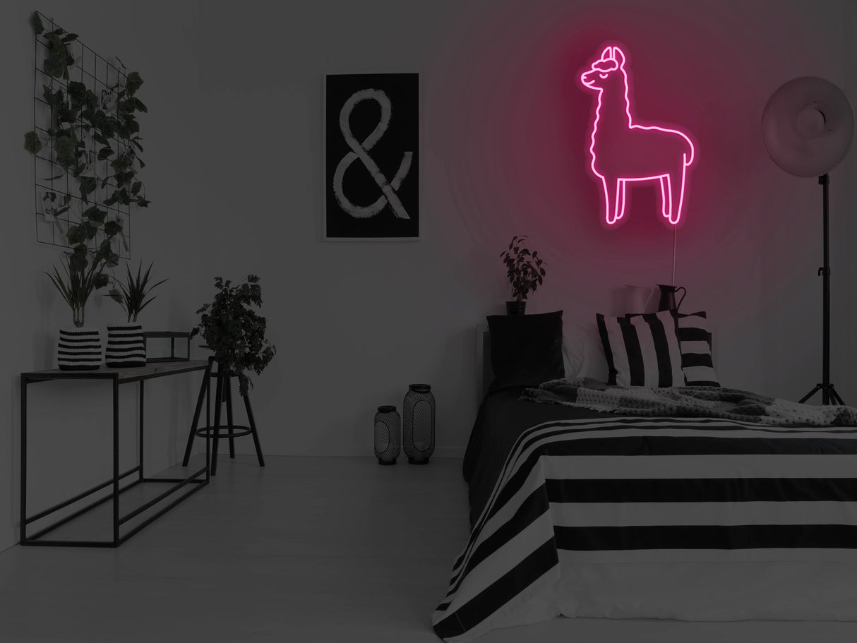 Alpaca LED Neon Sign