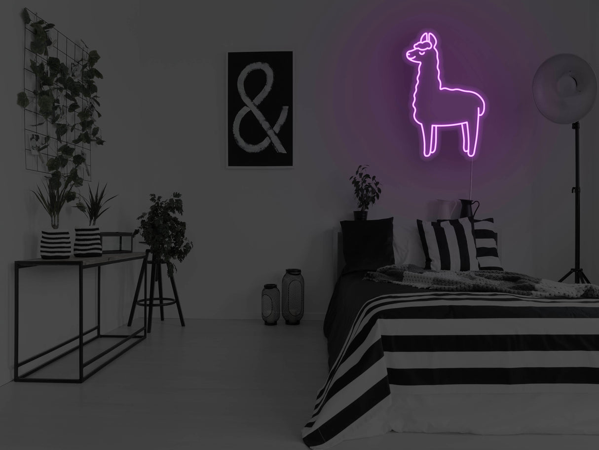 Alpaca LED Neon Sign