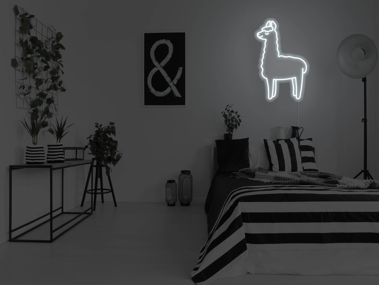 Alpaca LED Neon Sign