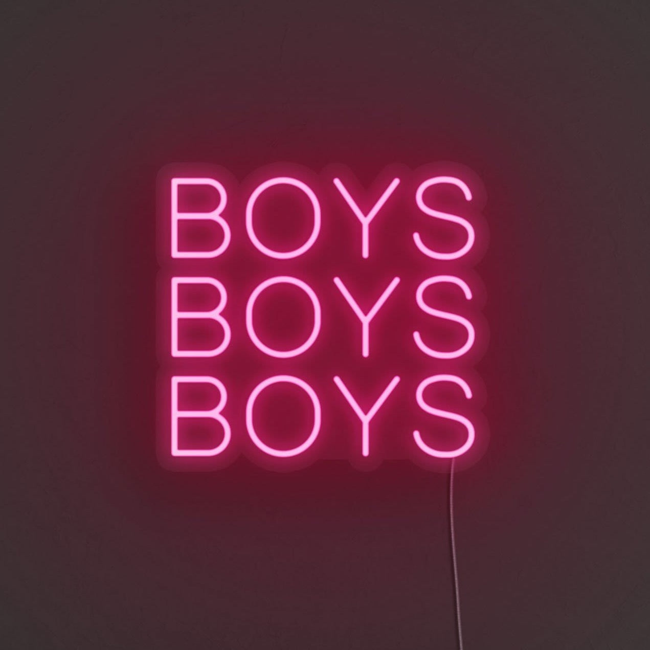 Boys Boys Boys LED Neon Sign