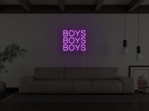 Boys Boys Boys LED Neon Sign