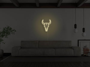 Bull Skull LED Neon Sign