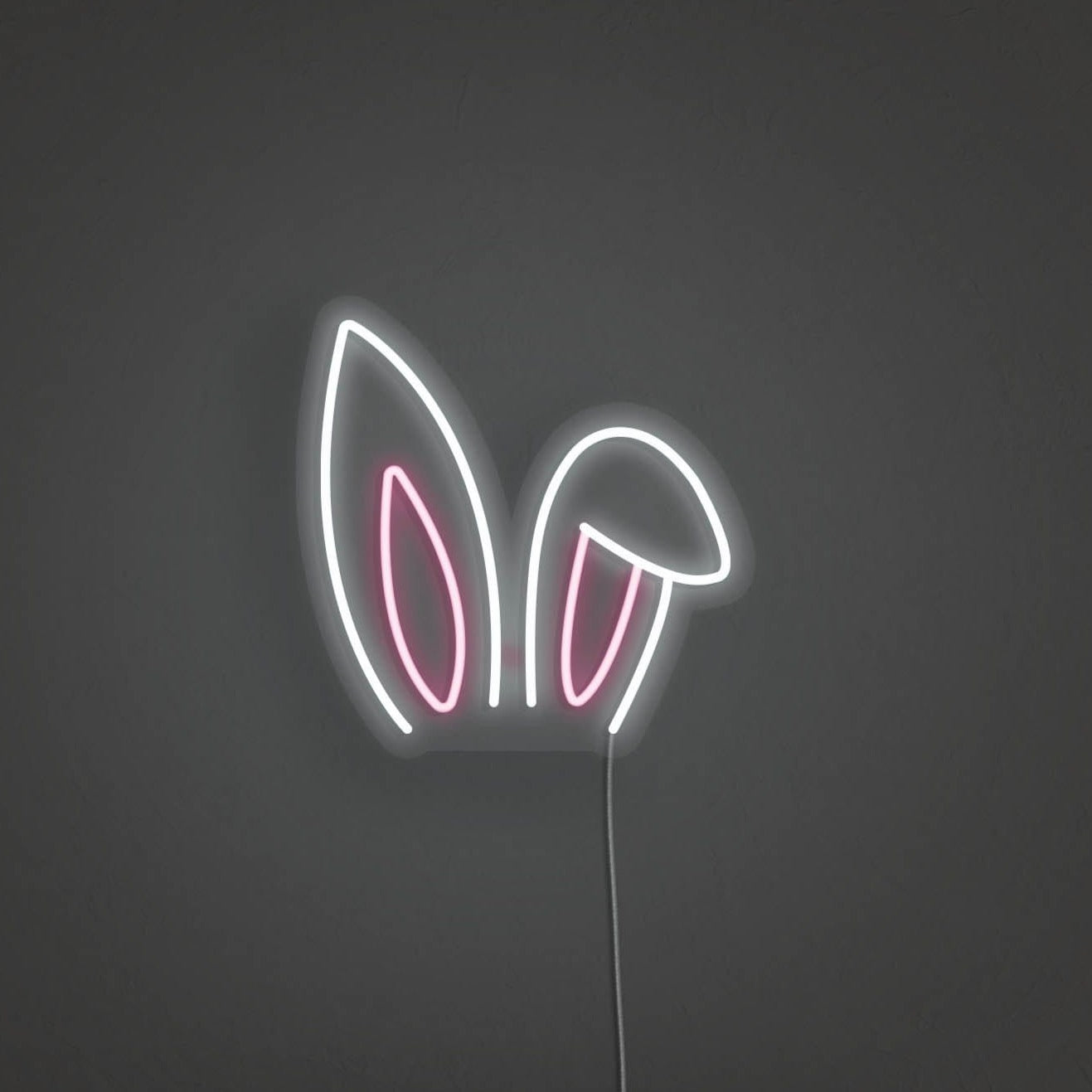 Bunny Ears LED Neon Sign