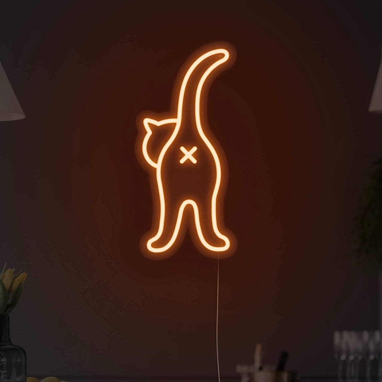 Cat Butt LED Neon Sign