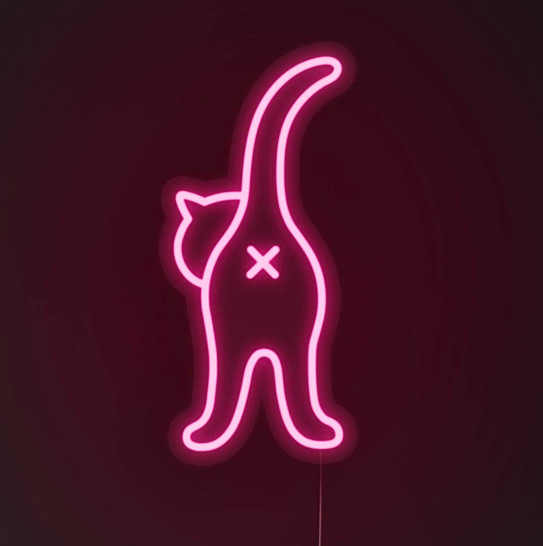 Cat Butt LED Neon Sign