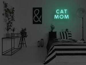 Cat Mom LED Neon Sign