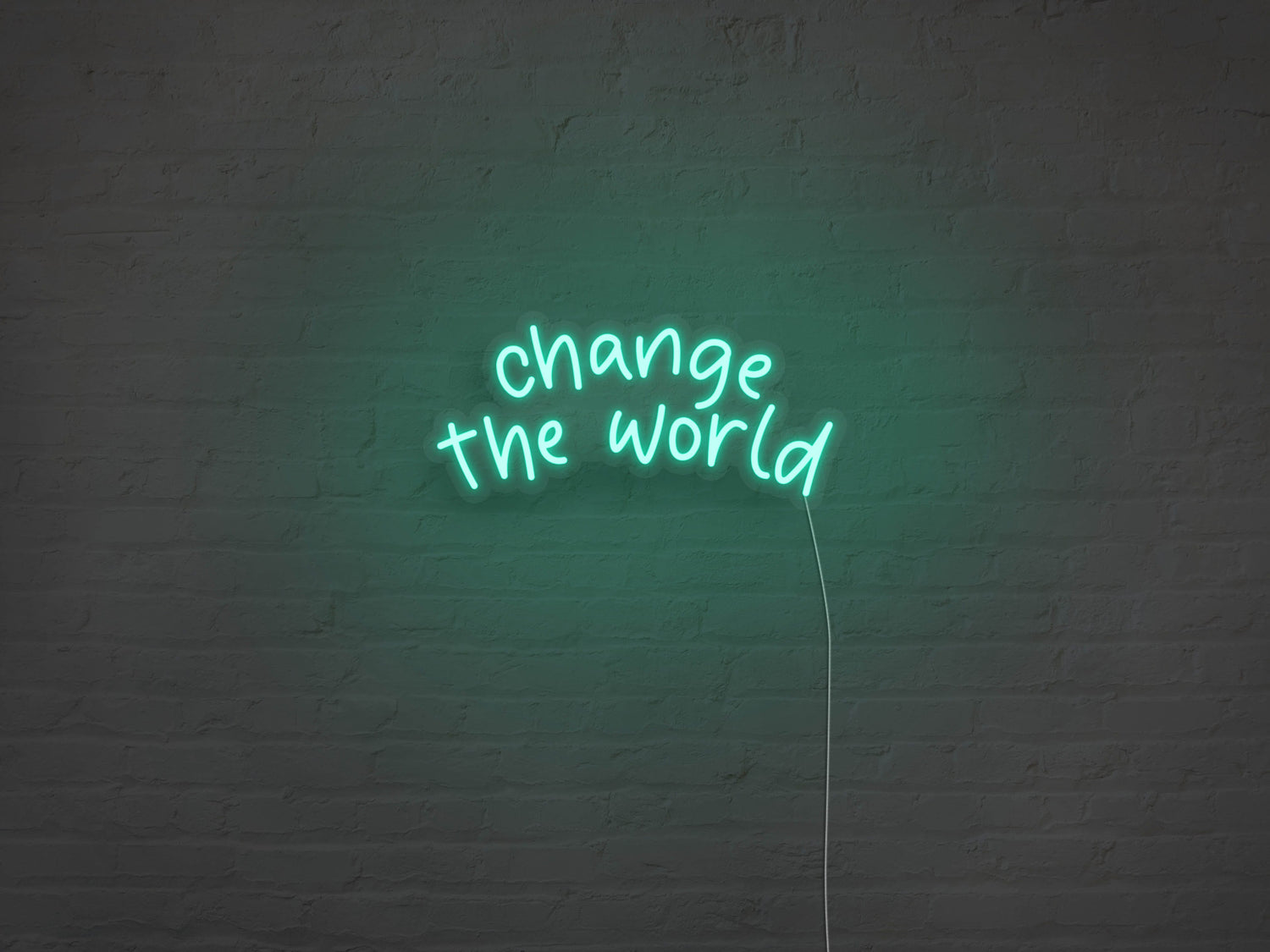 Change The World LED Neon Sign