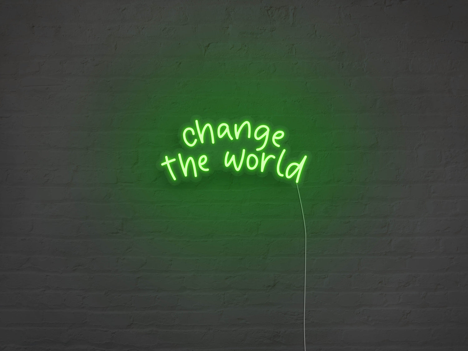 Change The World LED Neon Sign
