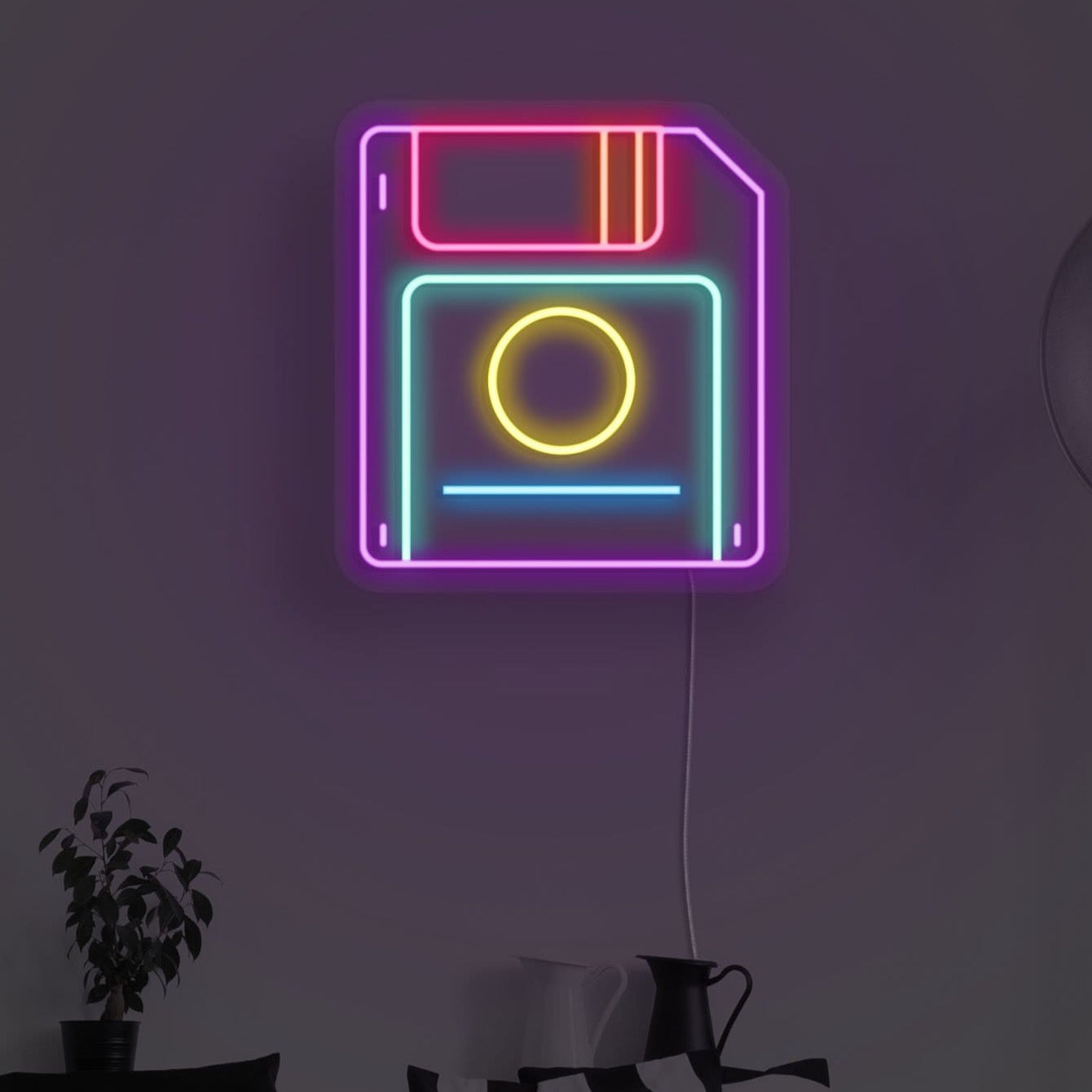 Floppy Disc LED Neon Sign