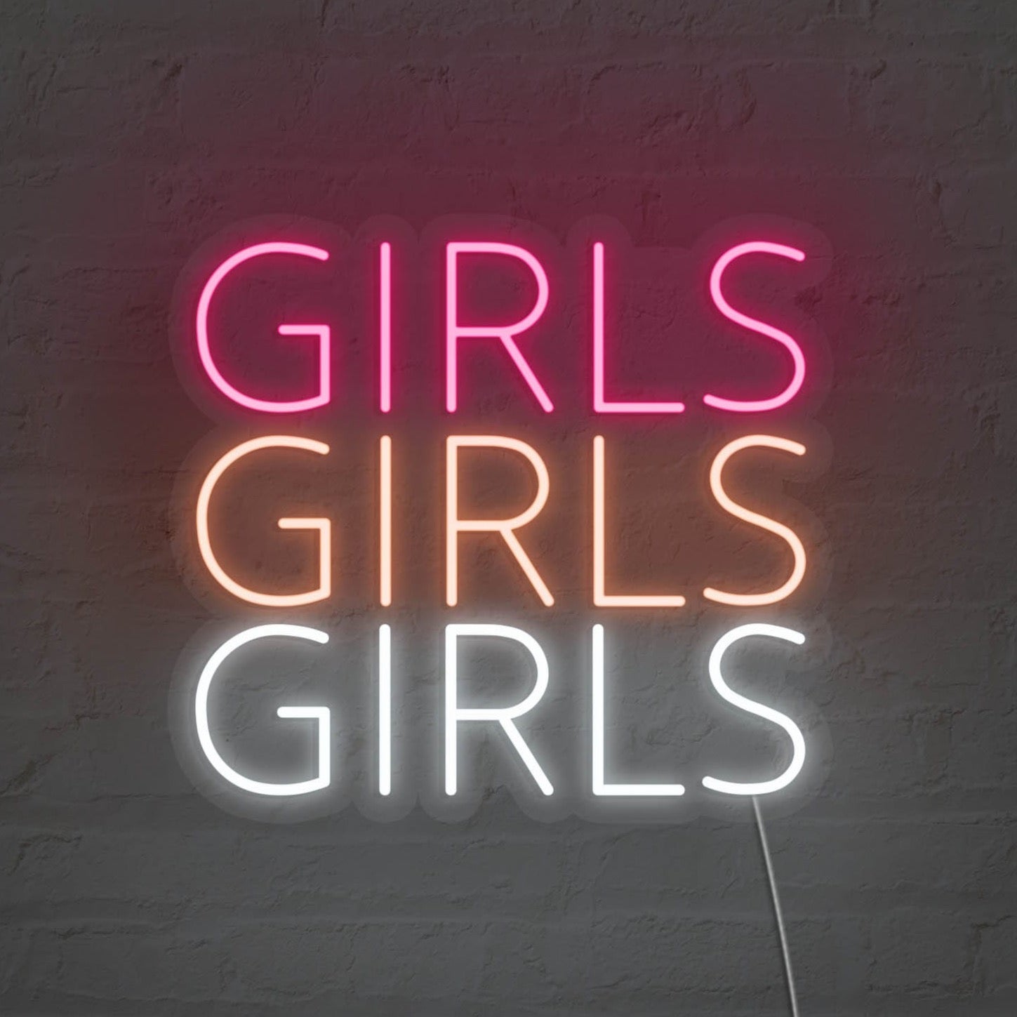 Girls Girls Girls LED Neon Sign