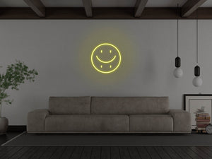 Happy Sad Face LED Neon Sign