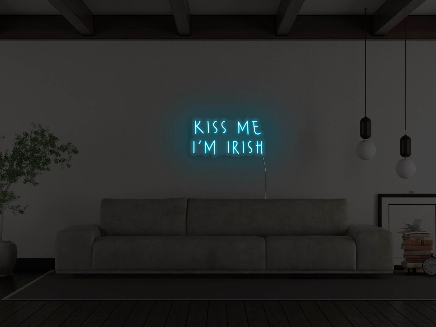 Kiss Me I'm Irish LED Neon Sign