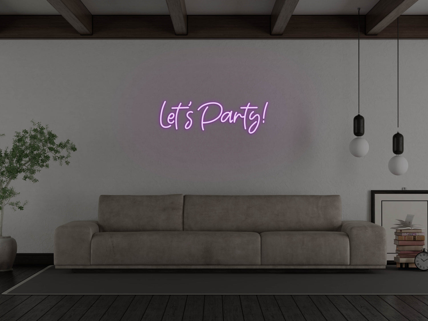 Let's Party! LED Neon Sign