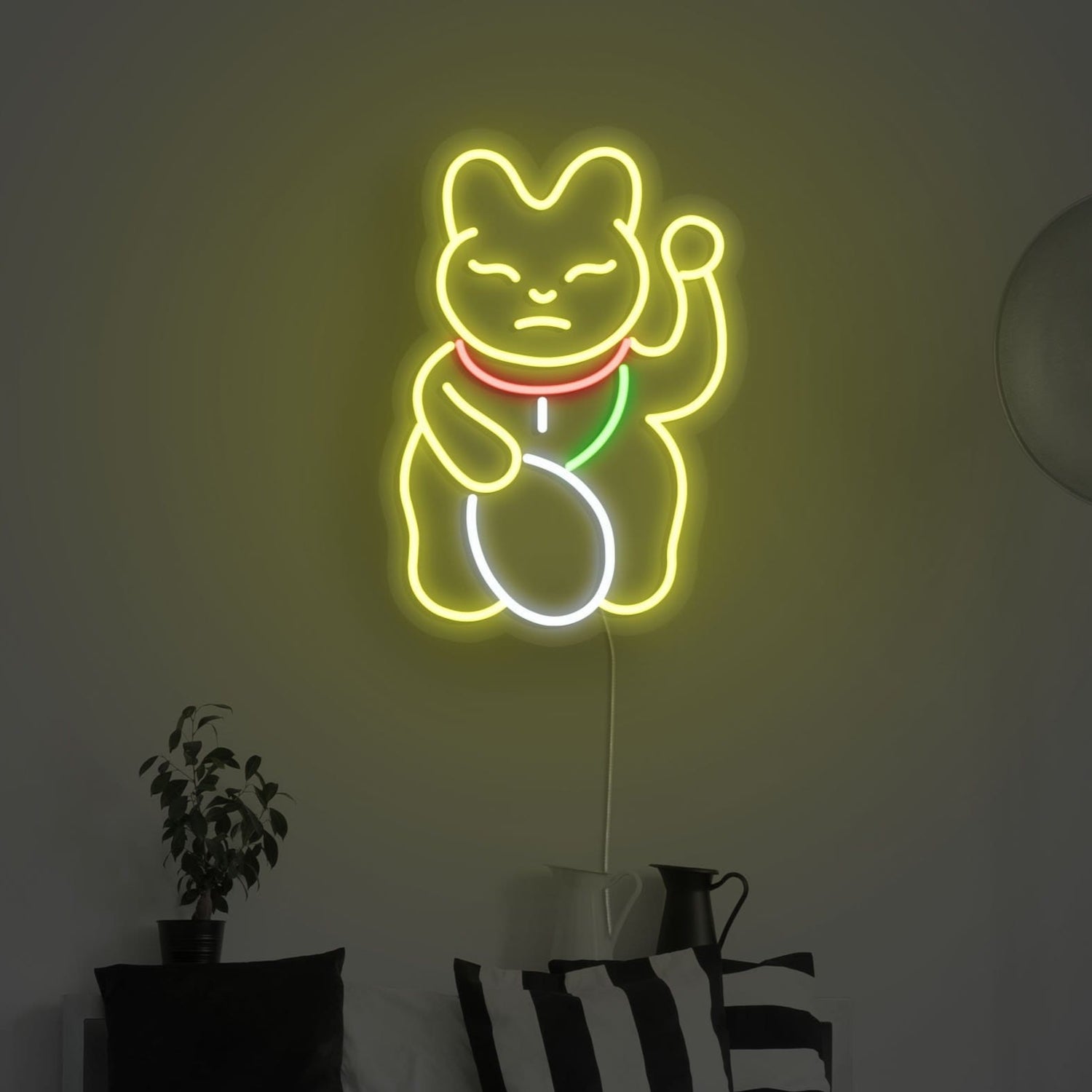 Maneki Neko LED Neon Sign