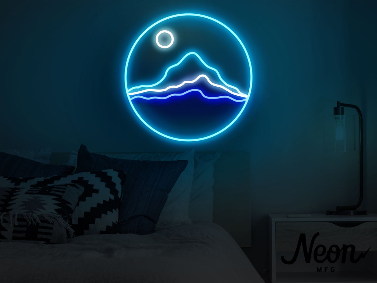 Mountains LED Neon Sign