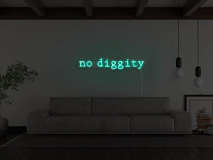 No Diggity LED Neon Sign