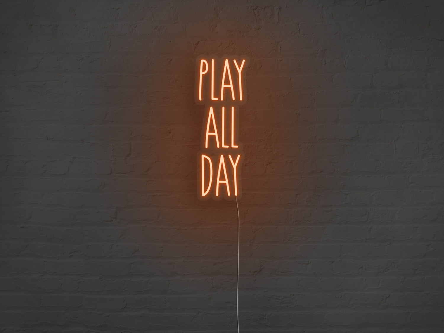 Play All Day LED Neon Sign