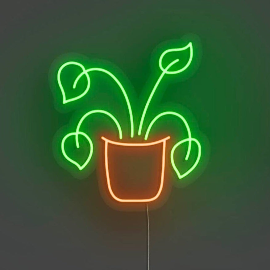 Plant LED Neon Sign