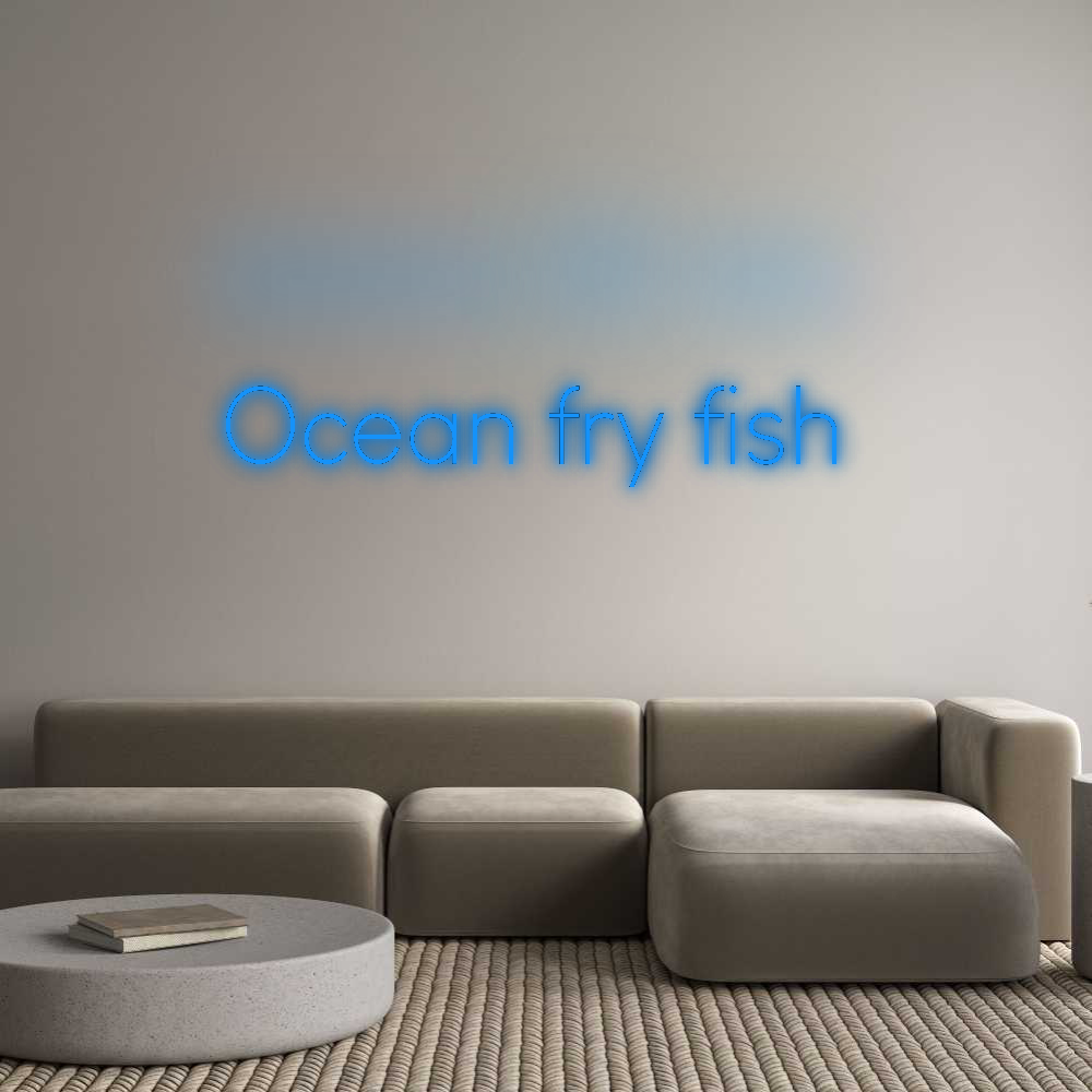 Custom Neon: Ocean fry fish