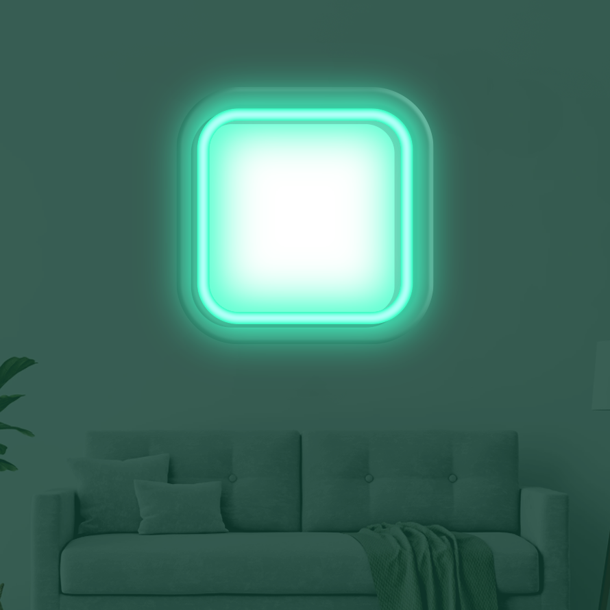Rounded Square LED Neon Frame
