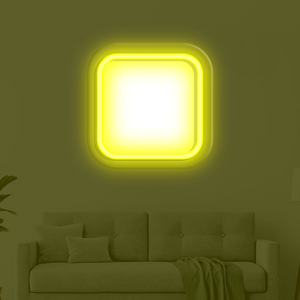 Rounded Square LED Neon Frame