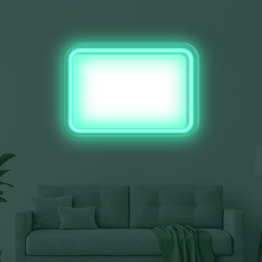 Rounded Rectangle LED Neon Frame
