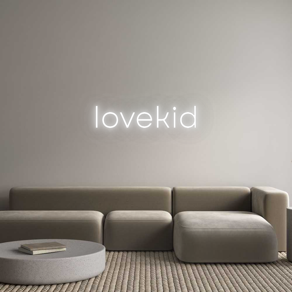 Custom Neon: lovekid