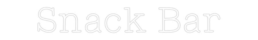 Custom Neon: Snack Bar