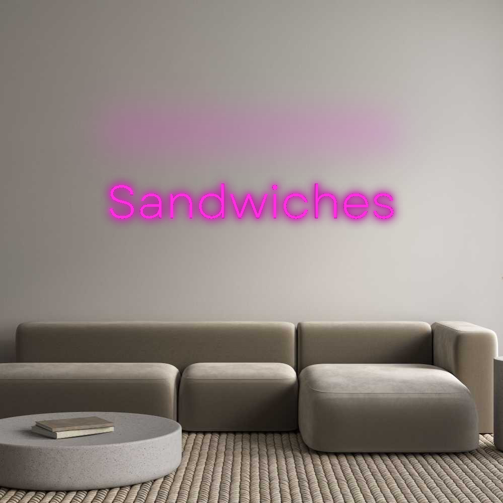 Custom Neon: Sandwiches