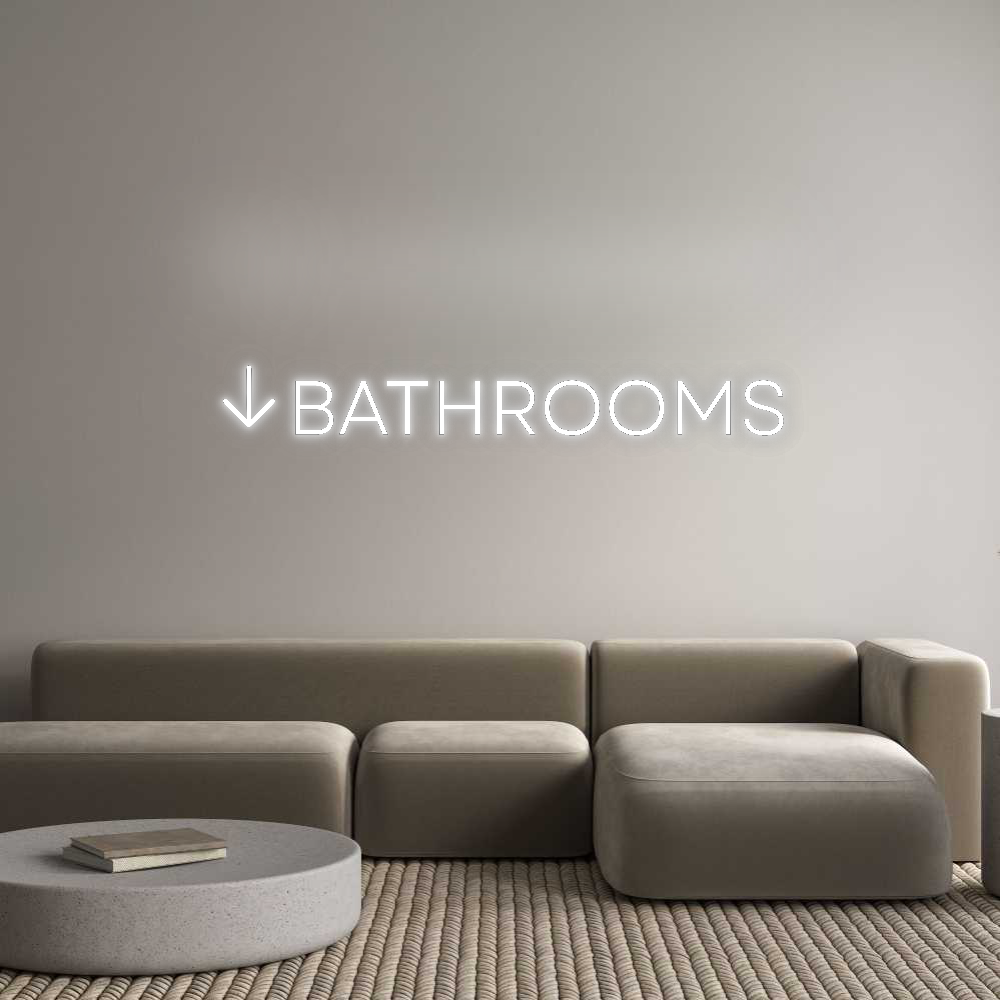 Custom Neon: BATHROOMS